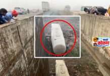 मुंबई गोवा महामार्गावर भीषण अपघात, भरणे जगबुडी पुलावरून टँकर नदीत कोसळला, भरणे जागबुडी पुल अपघातांचा ब्लॅक स्पॉट