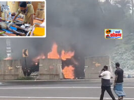 Anjanari Ghat Truck Fire : अंजणारी घाटात ट्रकला भीषण आग. चालक व क्लिनर जखमी Anjanari Ghat Truck Fire